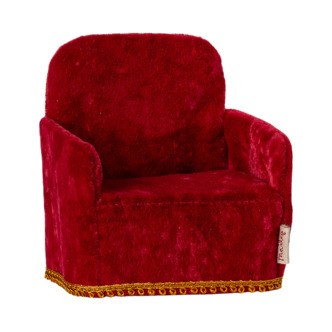 Foldbar Stol, Rød, Mus, Maileg