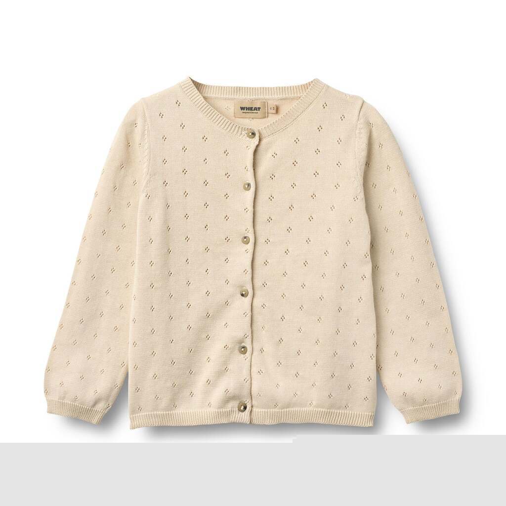 Strikket Cardigan, Maia, Sandshell, Wheat