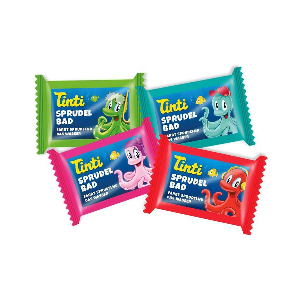 Lille Badebombe, Tinti