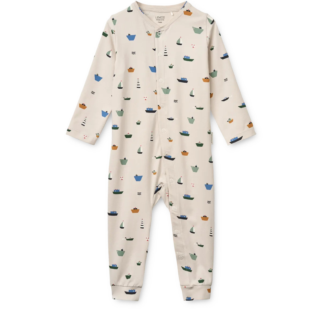 Birk Pyjamas Heldragt, Mini Sailing/Sandy, Liewood