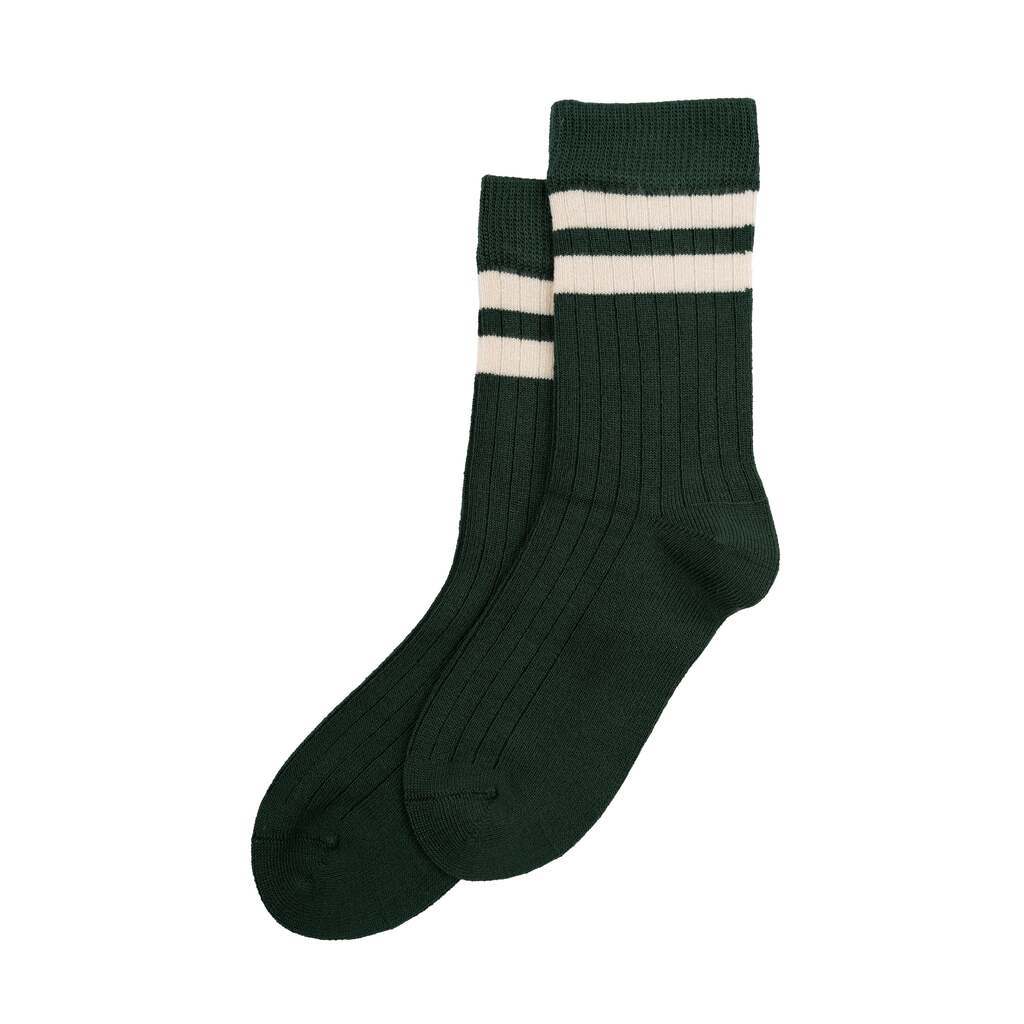 Bambus Sokker, Sport, Emerald Green/Off White, Minipop