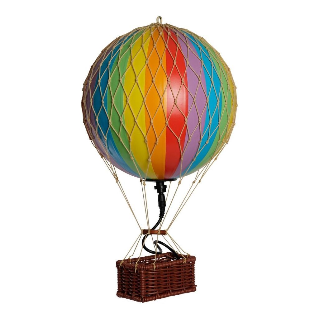 Luftballon med LED Lys Rainbow, 18 cm. Travels Light, Authentic Models