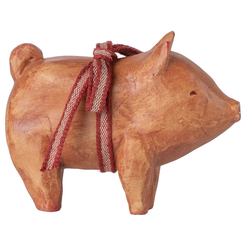 Gris med bånd, Julepynt 2025, Maileg