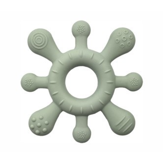 Taktil bidering, silikone, støvet grøn