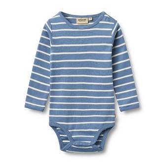 Body L/S Berti, Blue Stripe, Wheat