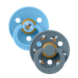 Colour, Latex, Str. 2, Bumblebee/Breeze Mix, 2-pak, Bibs Sut