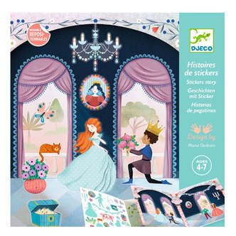 Klistermærkebog Slottet, Genanvendelige Klistermærker, Djeco