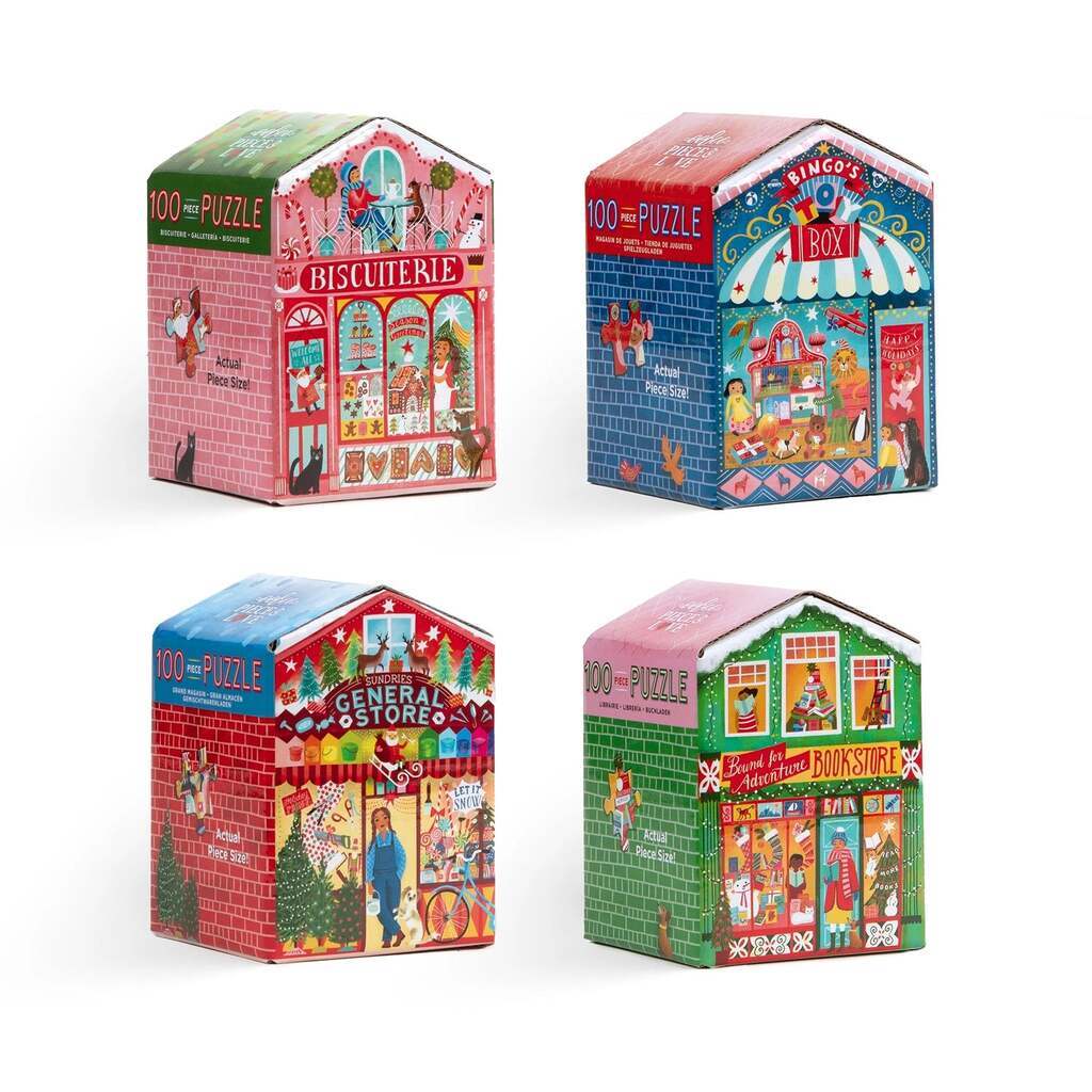 Christmas Market, Puslespil med 100 Brikker, Eeboo