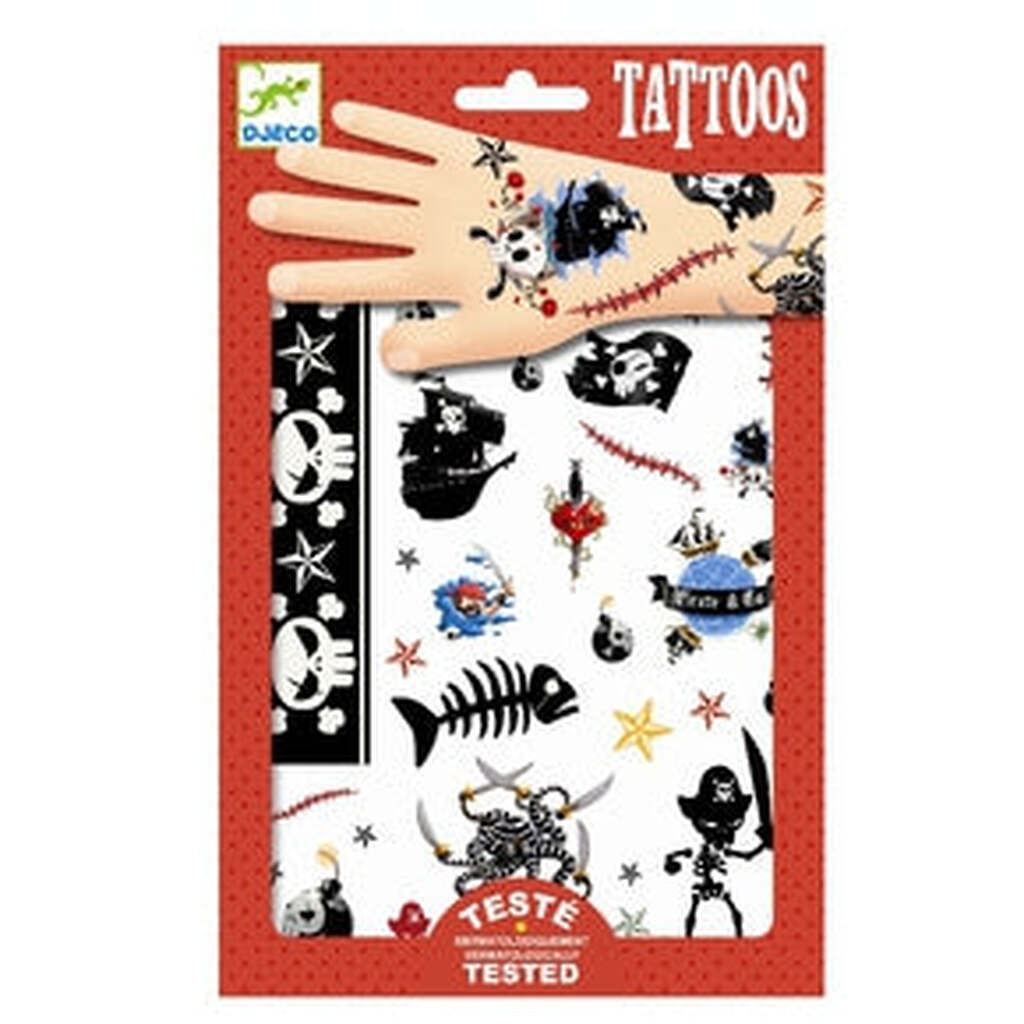 Tattoos, Pirater, Djeco