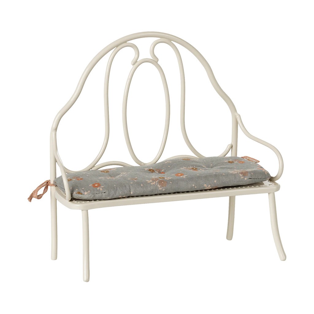 Vintage Bænk, Off White, Miniature, Maileg