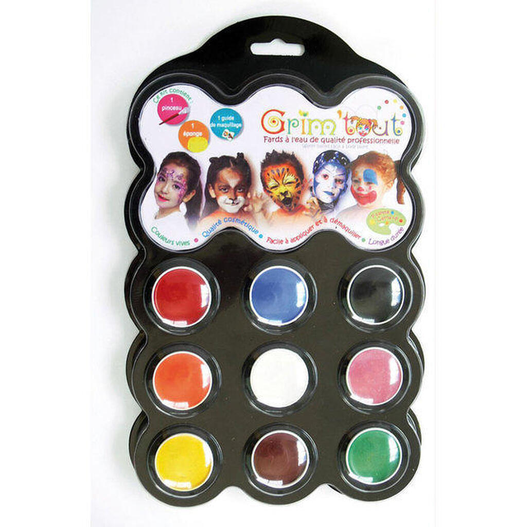 Ansigtsmaling uden Parabener, 9 Farver