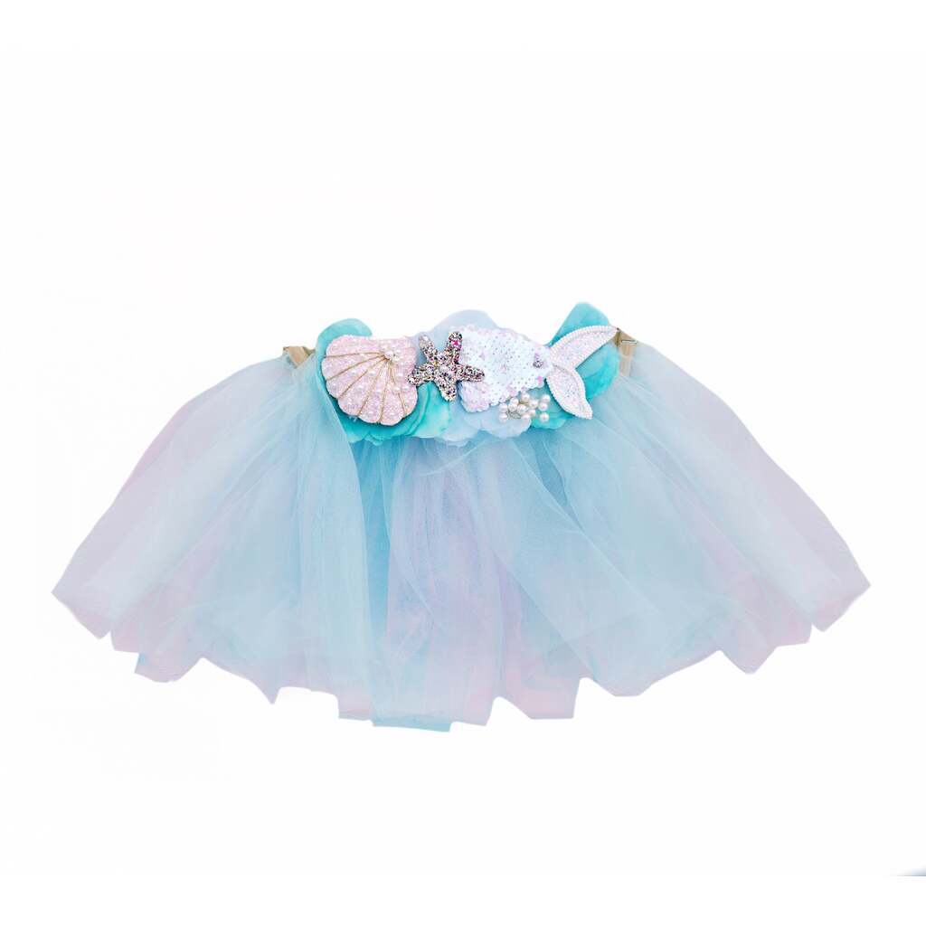 Havfrue Tutu, Pastel Aqua, 4-6 år, Great Pretenders