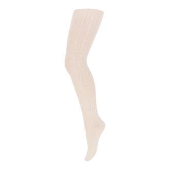 Irene Uld Rib Strømpebukser, Ecru, MP Denmark