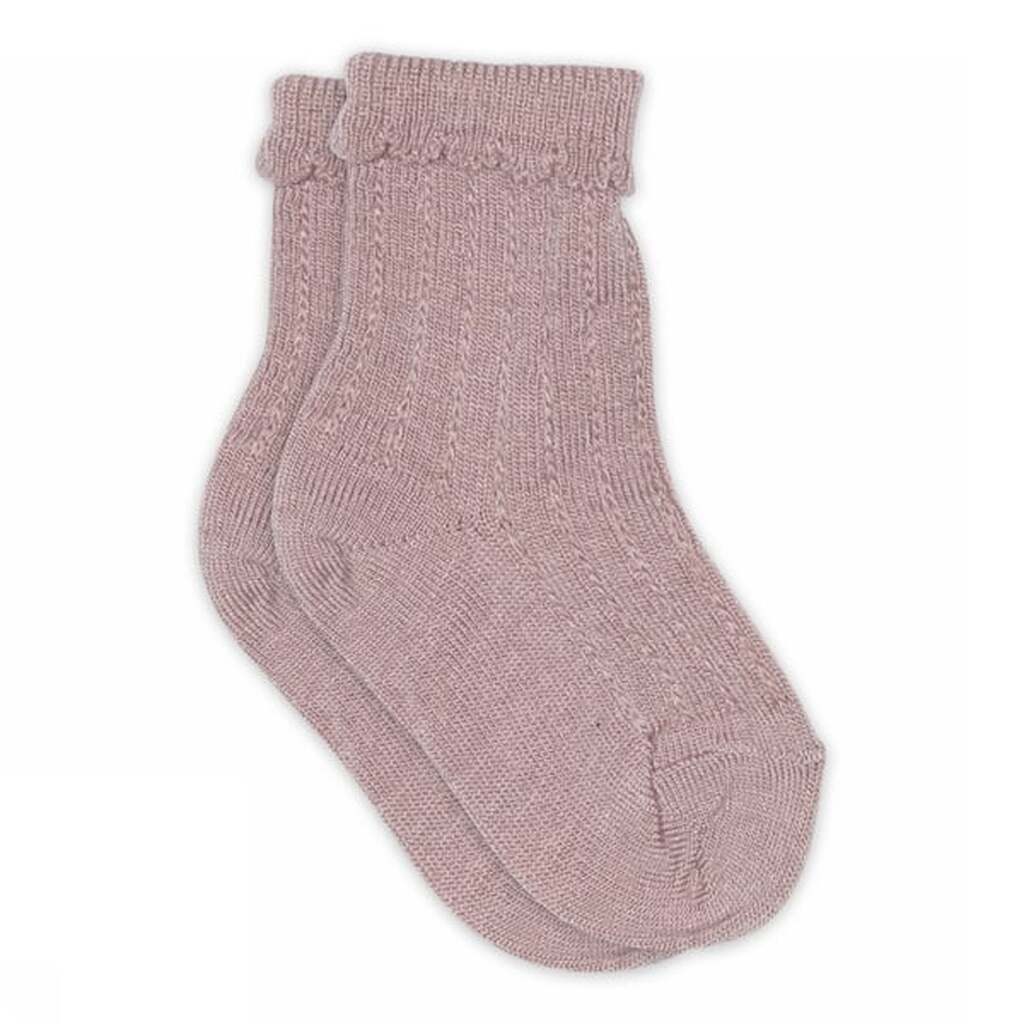 Saga Uld/Bambus Strømpe, Woodrose, MP Denmark