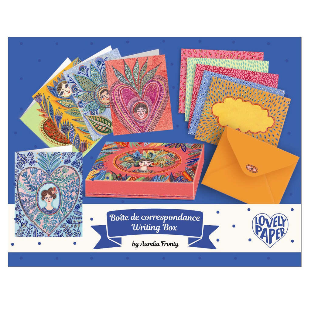 Dobbeltkort med Kuvert, Aurélia, Lovely Paper, Djeco