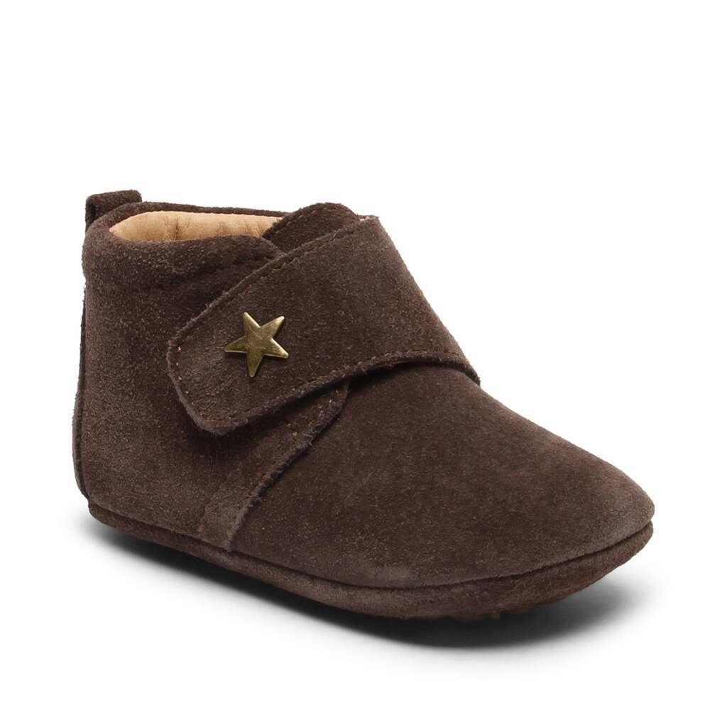Baby star hjemmesko, Dark Brown, Bisgaard