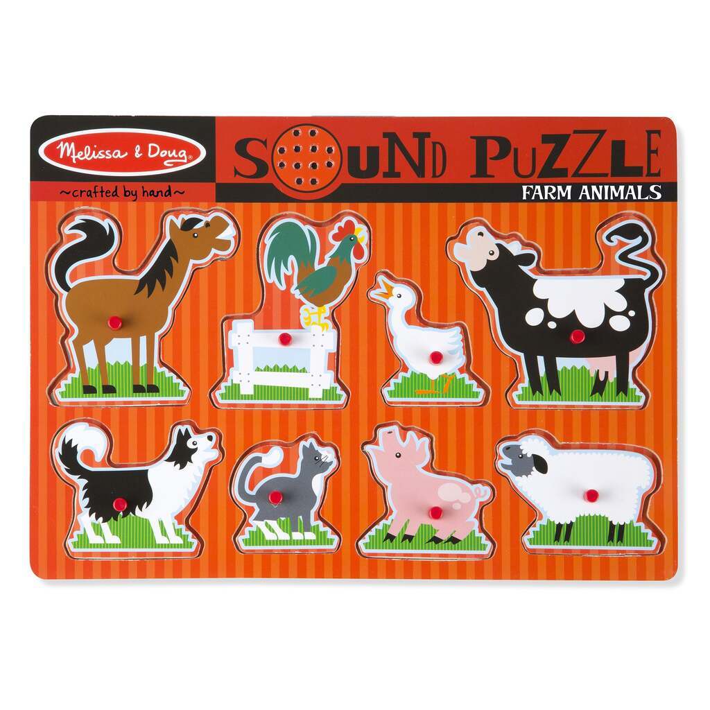 Lydpuslespil, Bondegårdsdyr, Melissa & Doug
