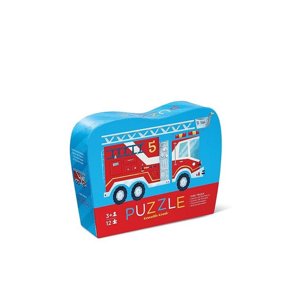 Brandbil, Mini Puslespil, 12 Brikker, Crocodile Creek