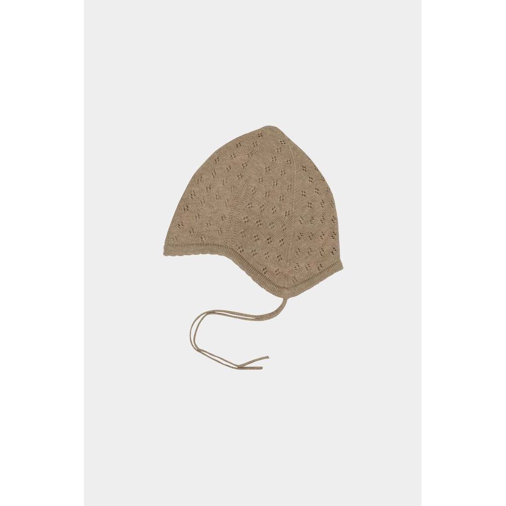 Baby Pointelle Hat, Camel Melange, FUB