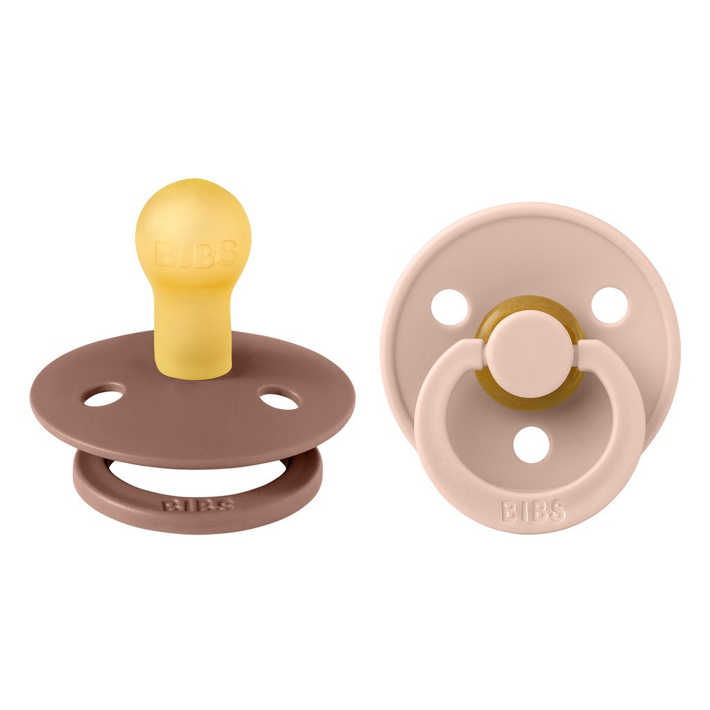 Bibs Sut, 1, Woodchuck/Blush, 2-pak, 0-6 mdr. Bibs