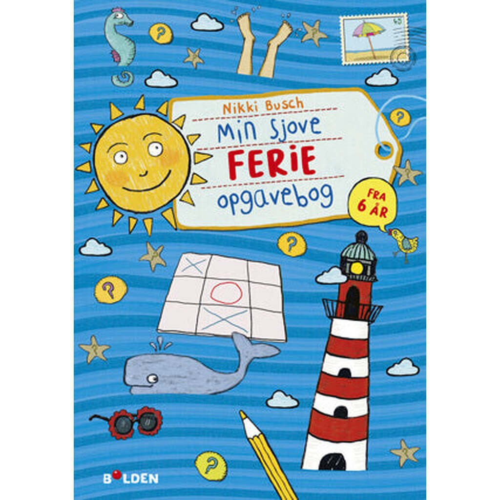 Min sjove ferie opgavebog  fra 6 år, Forlaget Bolden