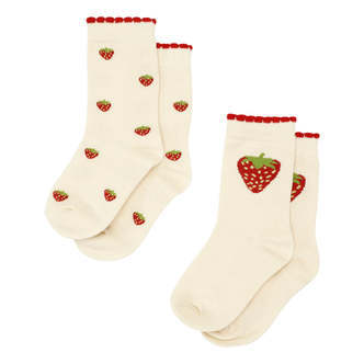 2-pak Strømper, Strawberry Socks, Flöss