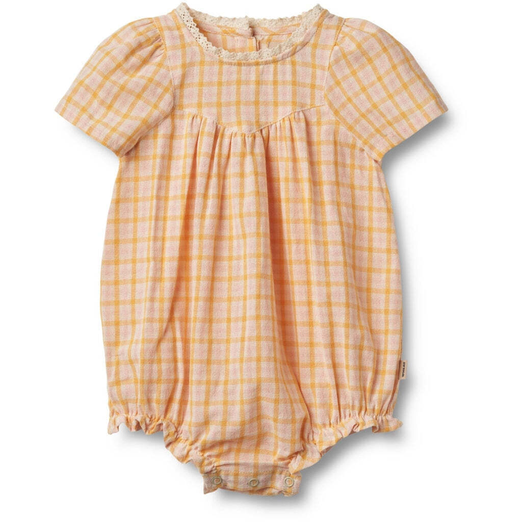 Margit Romper, Yellow Check, Wheat