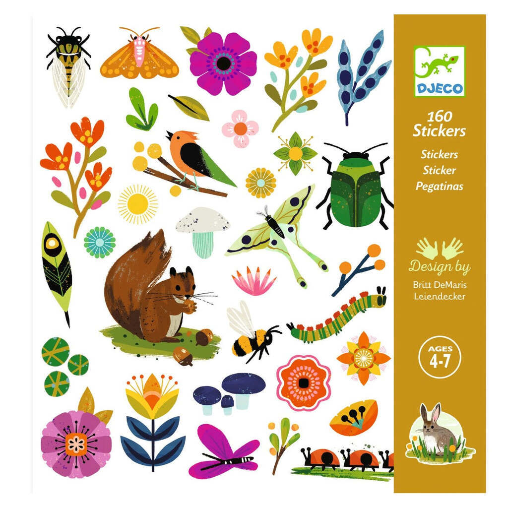 Klistermærker, Haven, Djeco