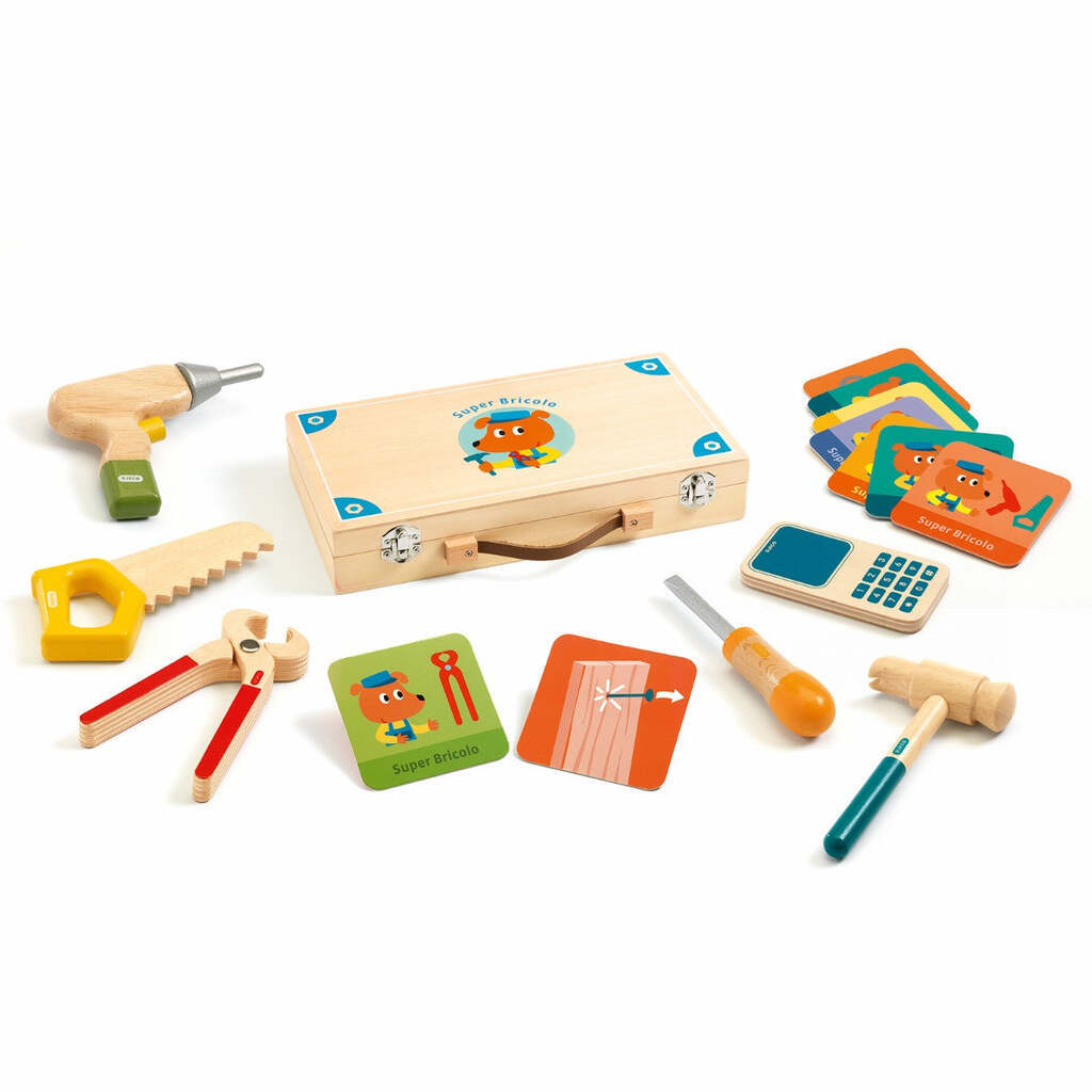 Super Bricolo, Værktøjskuffert, Djeco