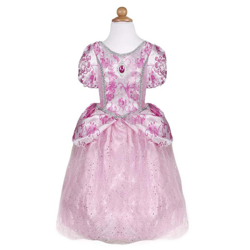 Prinsessekjole i Lyserød, 3-4 år, Great Pretenders