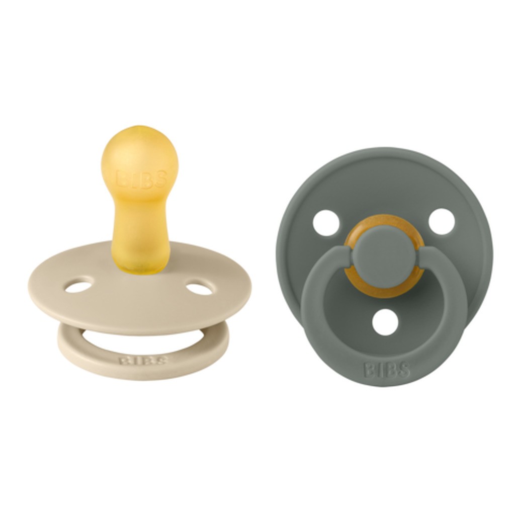 BIBS Sut, 2, Vanilla/Pine, 2-pak, 6-18 mdr.