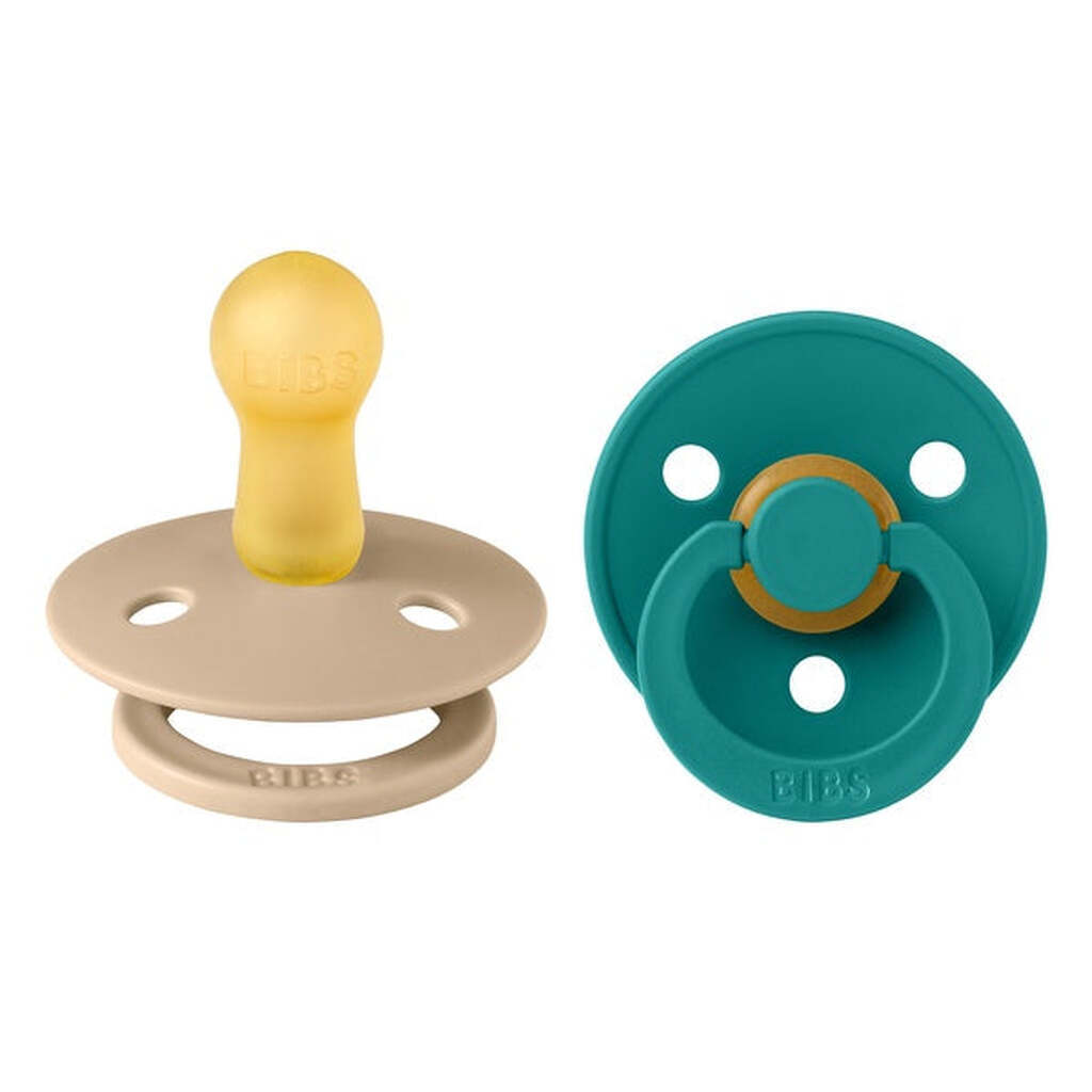 BIBS Sut, 1, Taupe/Scuba, 2-pak, 0-6 mdr.