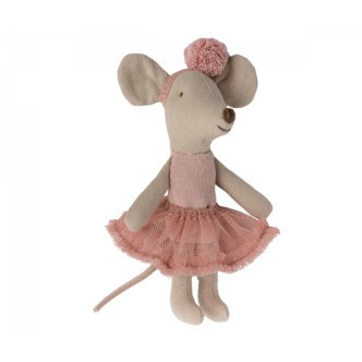 Ballerina mus, Lillesøstermus, Rosa, Maileg