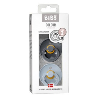 Bibs Sut Iron-Baby Blue, 2-pak, 6-18 mdr. Bibs