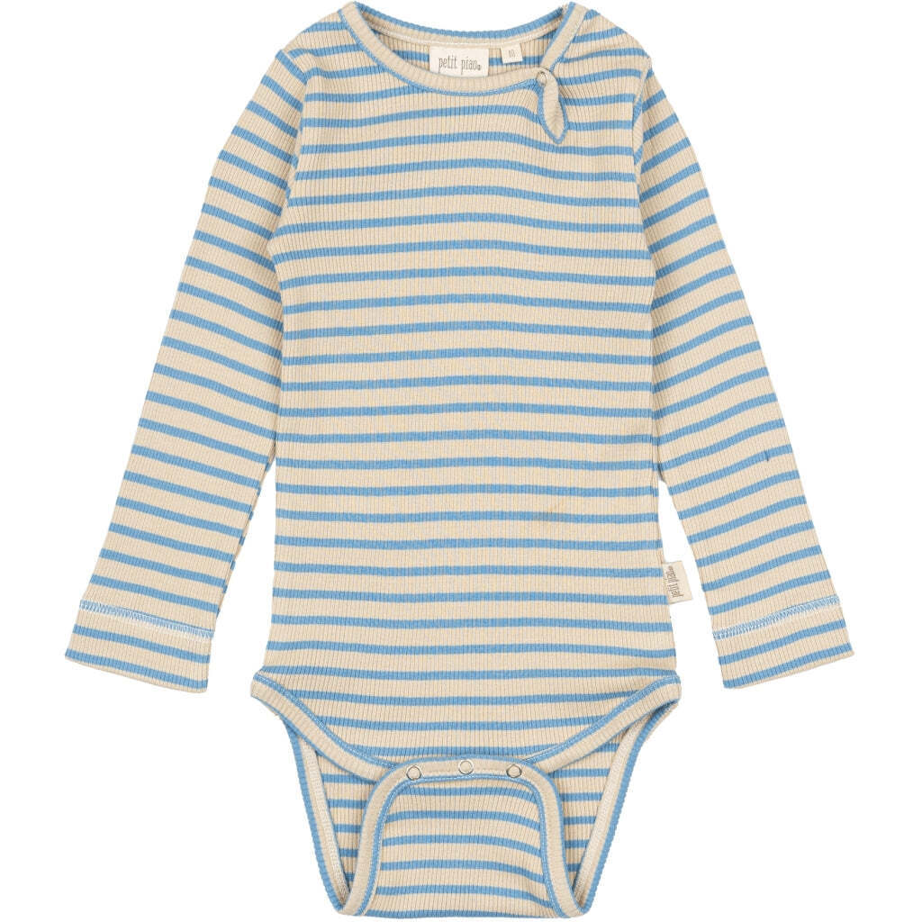 Stribet Body, Allure Blue/Dark Off White, Petit Piao