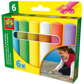 Gade Kridt, 6 stk., SES Creative