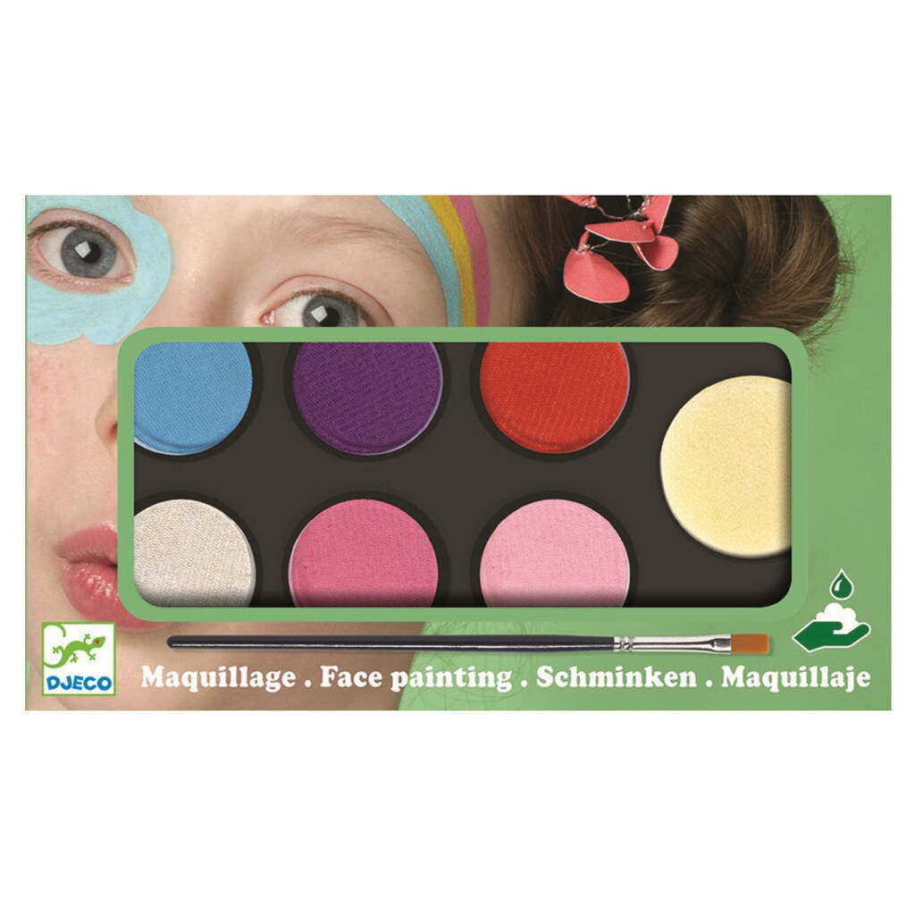 Ansigtsmaling 6 Farver, Røde Nuancer, Djeco