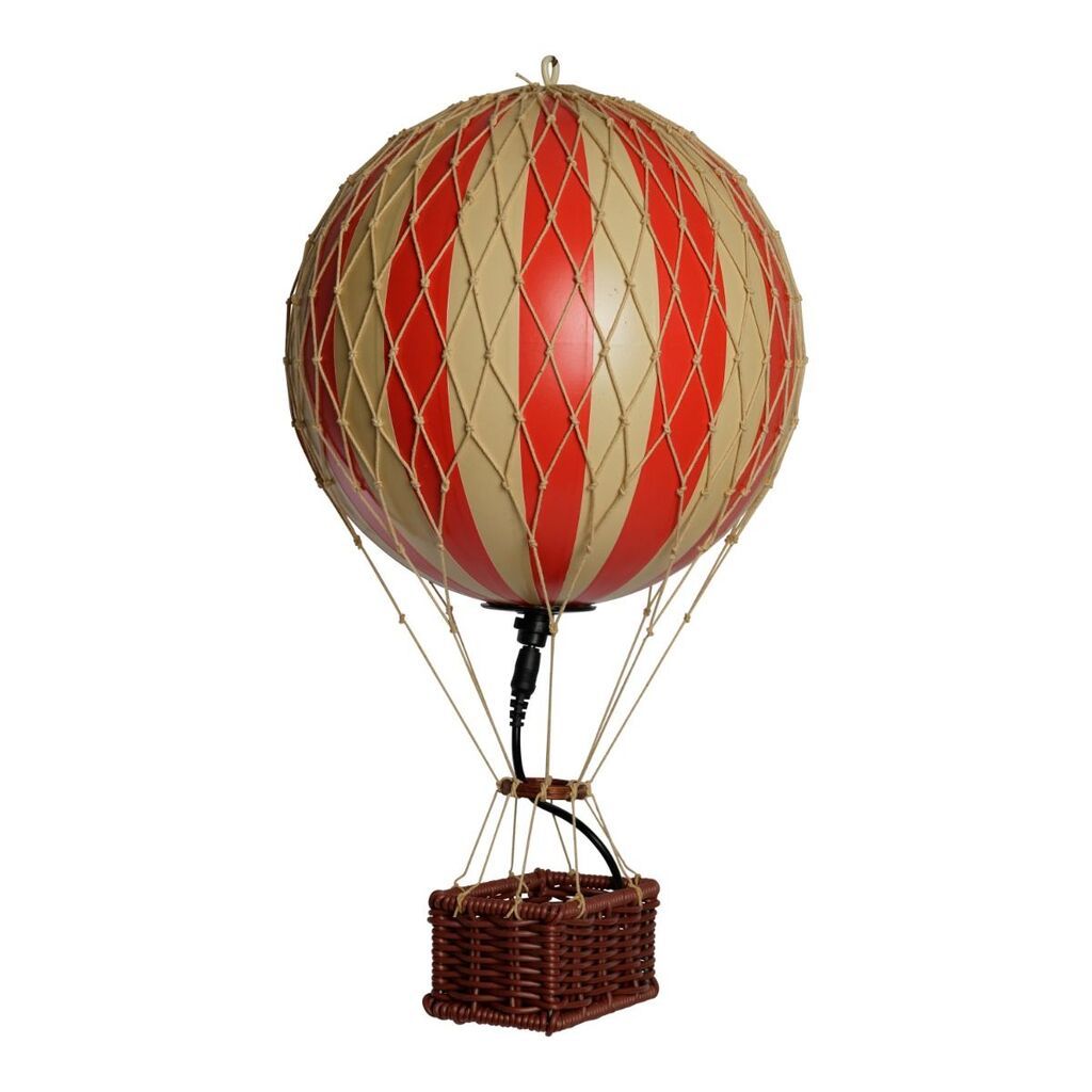 Luftballon True Red LED Lys, 18 cm. Travels Light, Authentic Models