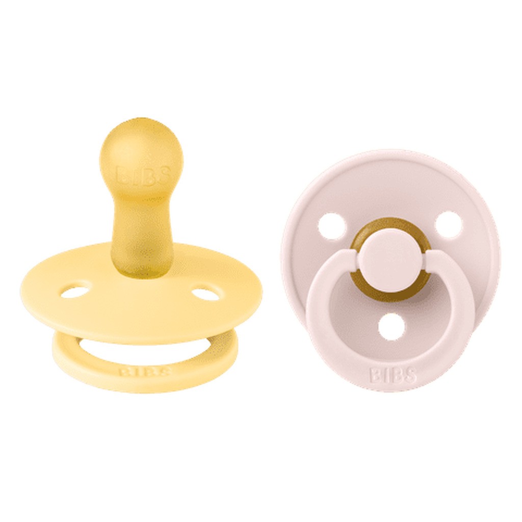 BIBS Sut, 2, Pale Butter/Petal, 2-pak, 6-18 mdr.