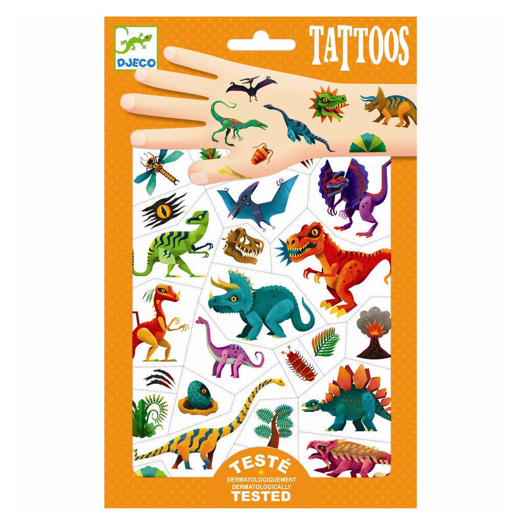 Tattoos, Dinosaur, Djeco