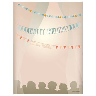 Happy Birthday, Garlands, A7 Kort, ViSSEVASSE