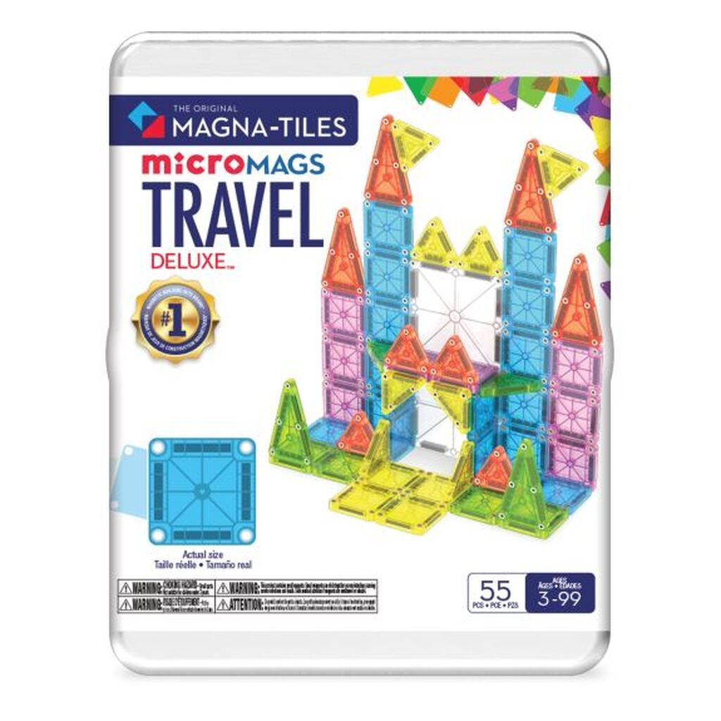 Magna-Tiles micro-MAGS deluxe, 55 stk. Rejsesæt