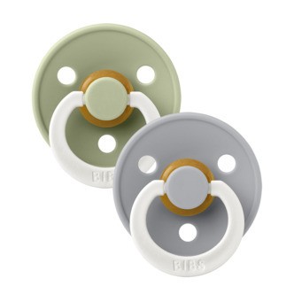 BIBS, Sut Night, Sage GLOW/Cloud GLOW, 2-pak, 6-18 mdr.