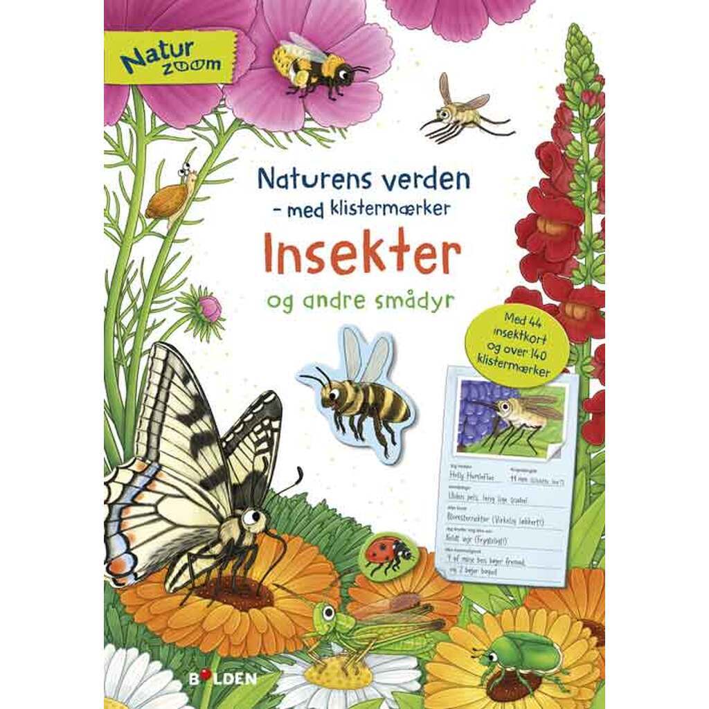 Insekter, Naturens Verden Klistermærkebog, Forlaget Bolden