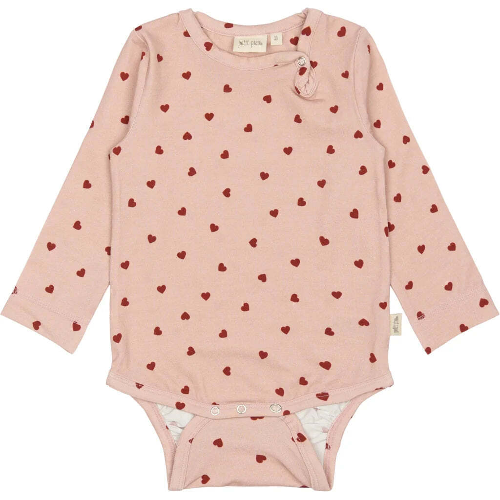 Body L/S Printed, Heart, Petit Piao
