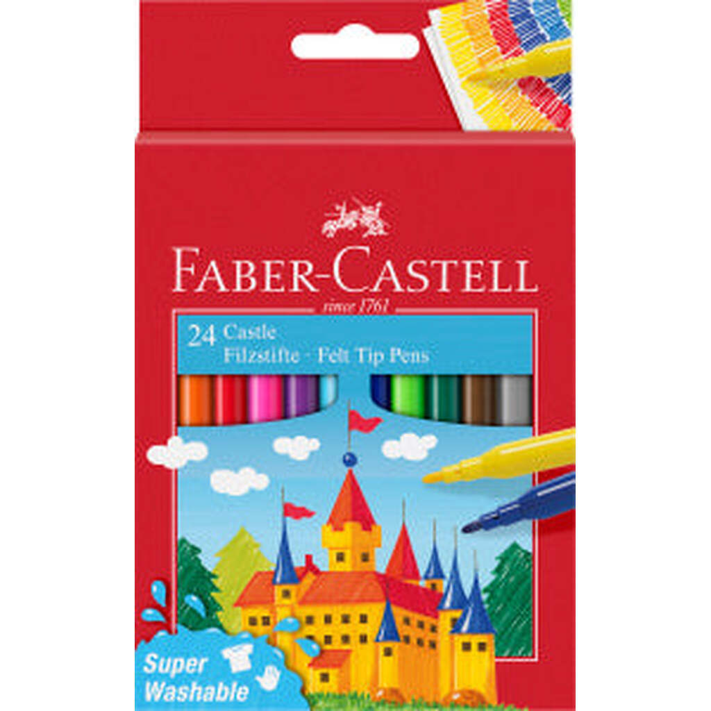 24 Børnetusser, 24 Farver, Faber-Castell