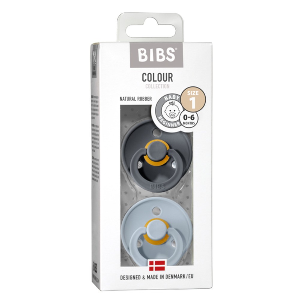 Bibs Sut Iron-Baby Blue, 2-pak, 0-6 mdr. Bibs