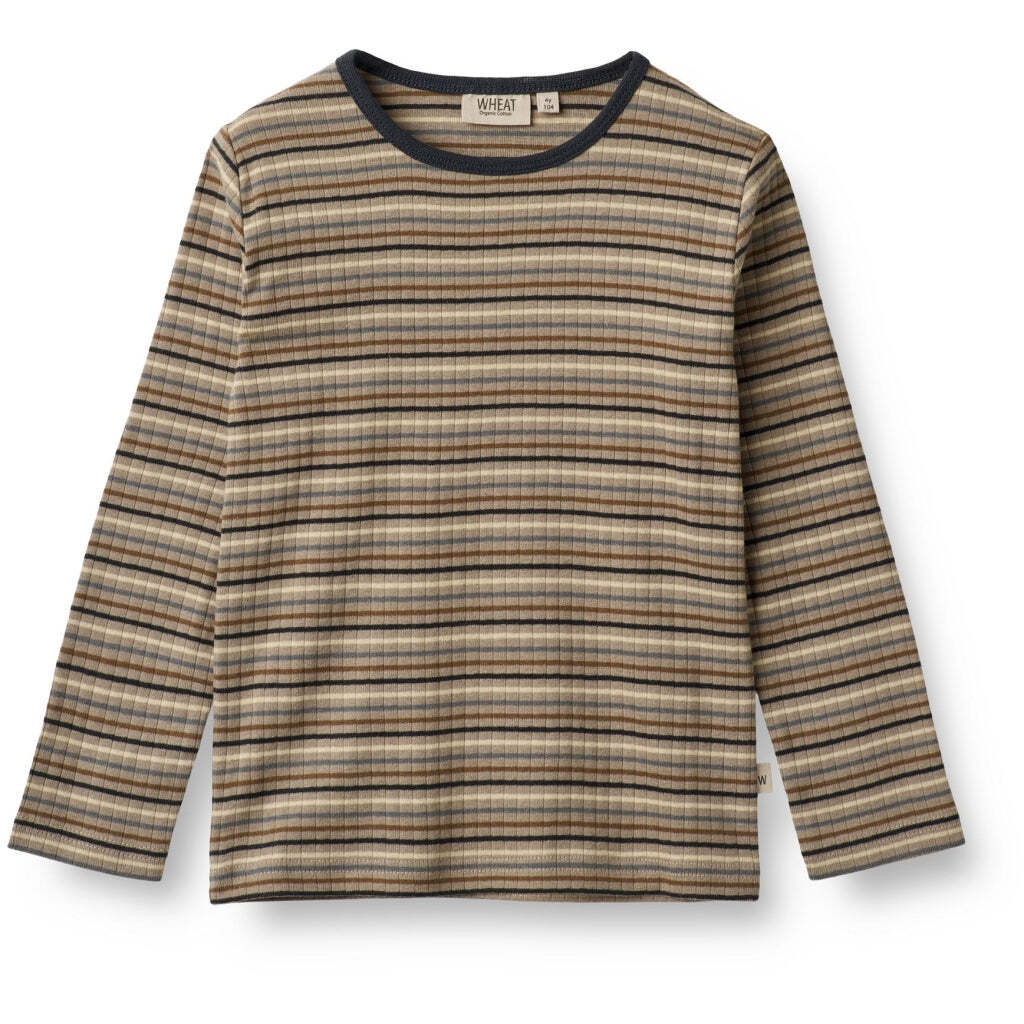 Stig T-shirt, Multi Stripe, Wheat