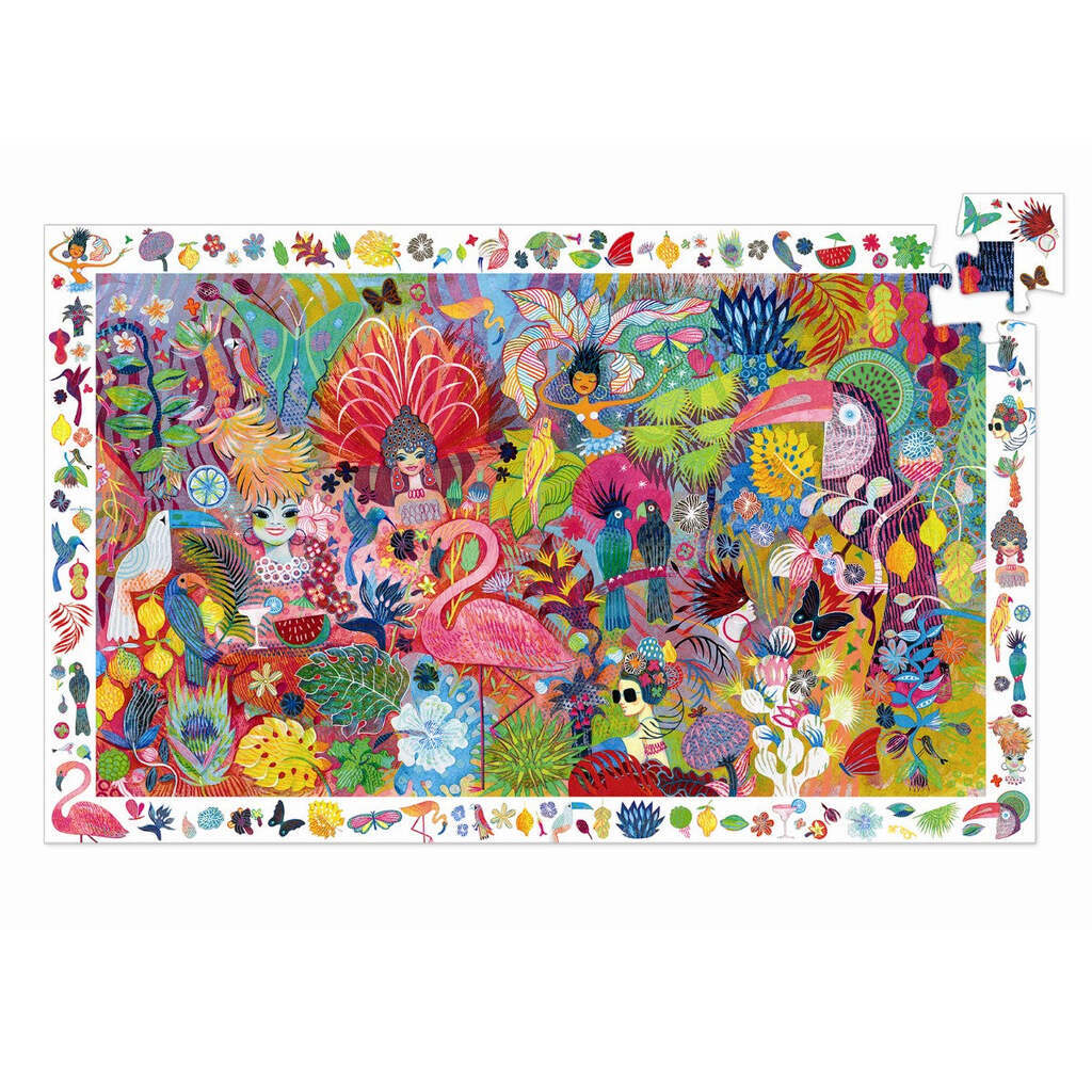 Observationspuslespil Rio Karneval, 200 brikker, Djeco