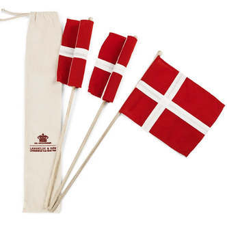 Stofflag på Pind, 3 stk. Langkilde & Søn